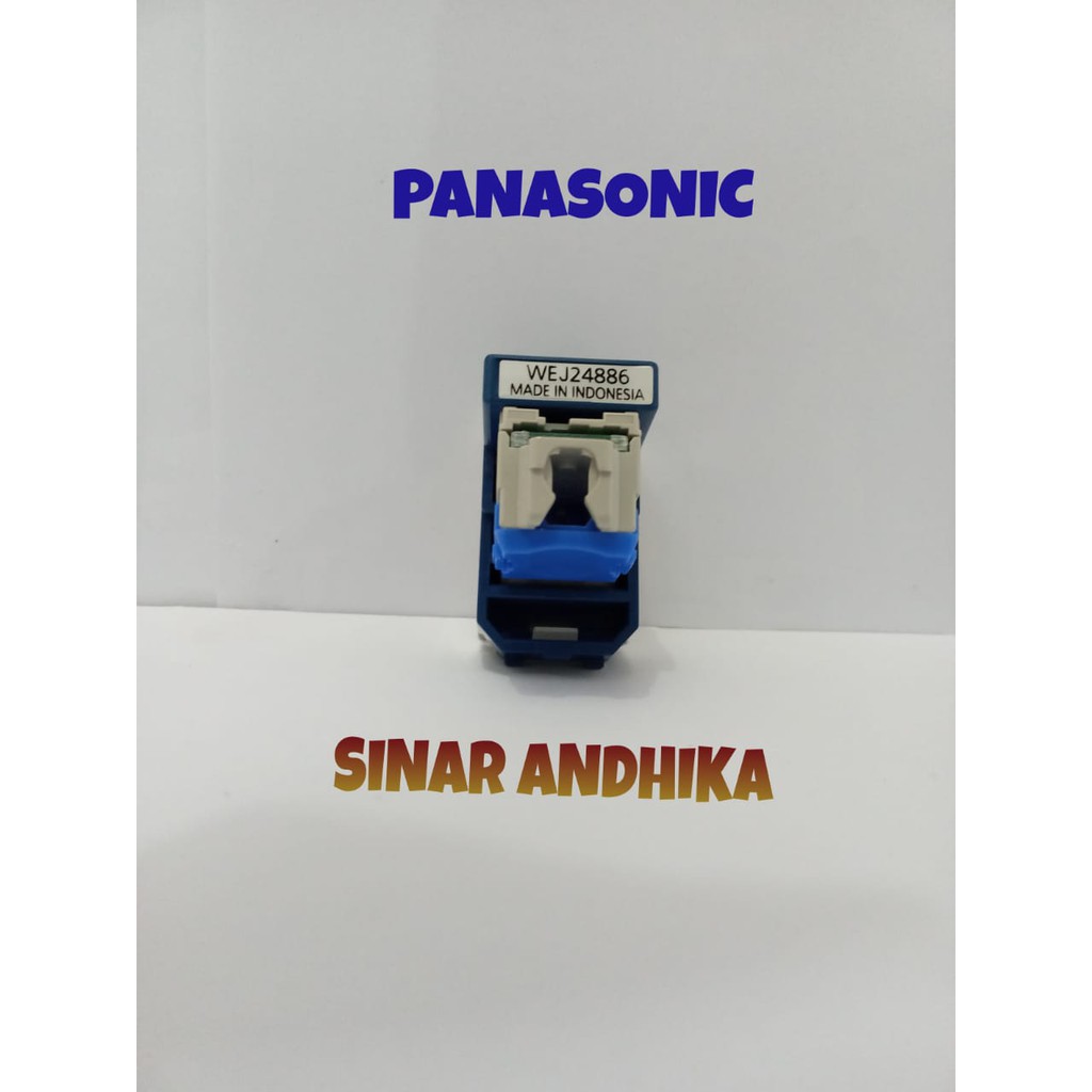 MODUL / JACK DATA CAT 6 PUTIH PANASONIC WEJ 24886