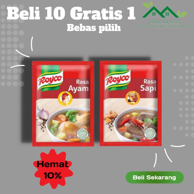 

Bumbu Dapur Royco Renceng Bumbu Kaldu Instan Ayam Dan Sapi