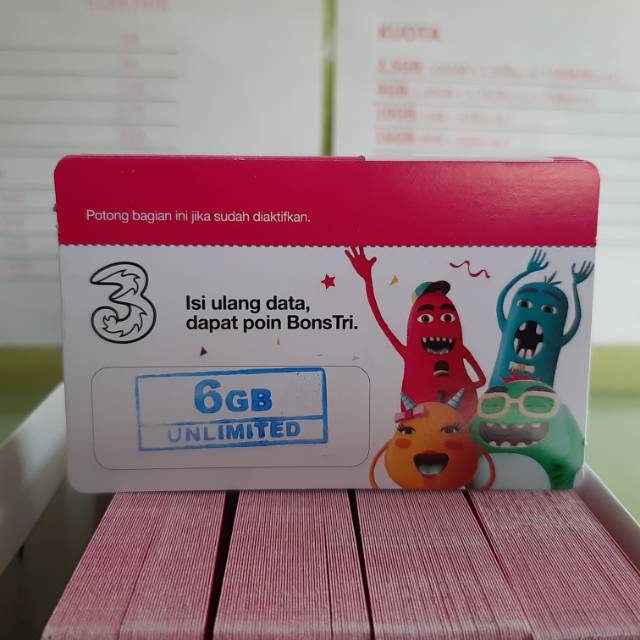 VOUCHER TRI 6GB UNLIMITED