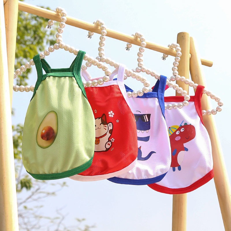 Pet Clothes T Shirt Summer Motif Lucu Untuk Anjing Dan Kucing