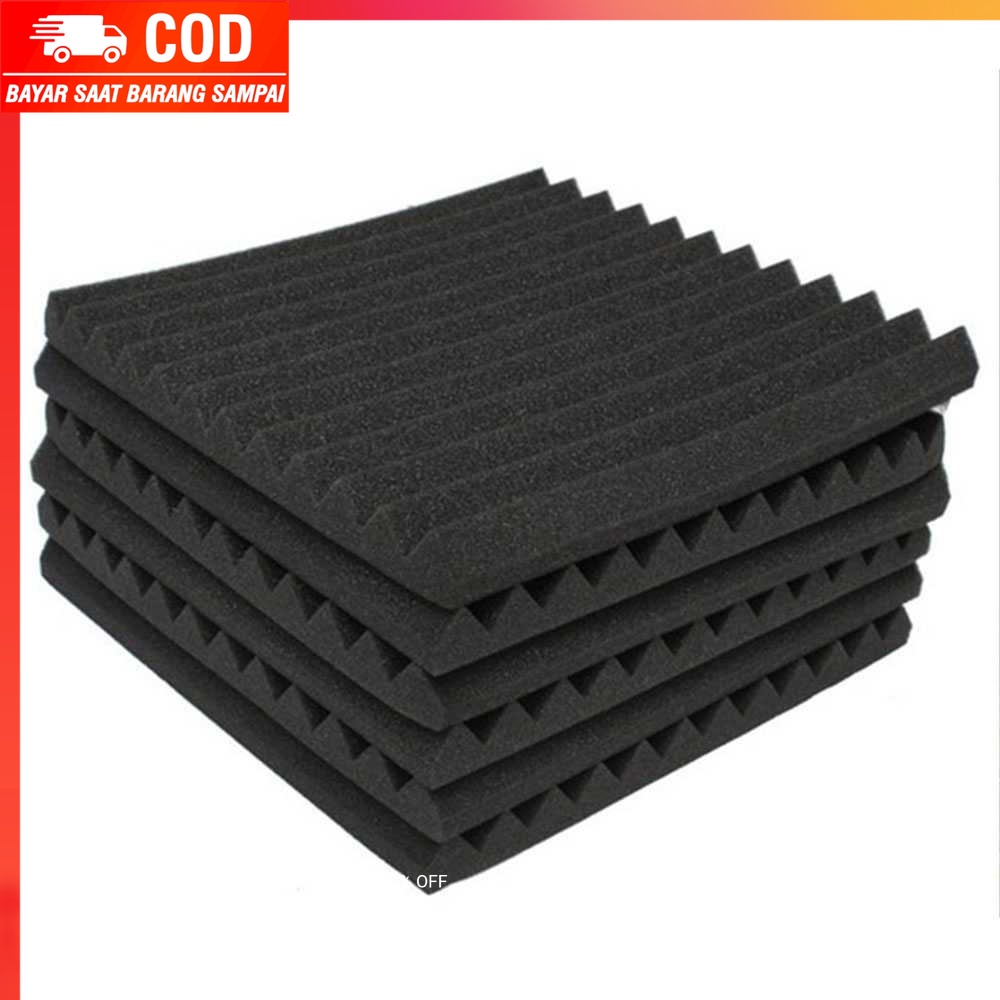 (100% BARANG ORI) JROD Busa Telur Peredam Suara Soundproof Foam 30x30x2CM 6PCS - SFS1