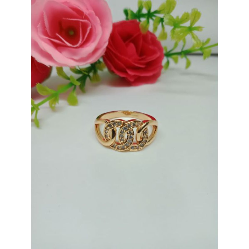 Fourfashion Cincin Dewasa Xuping Motif 00 Permata HH042