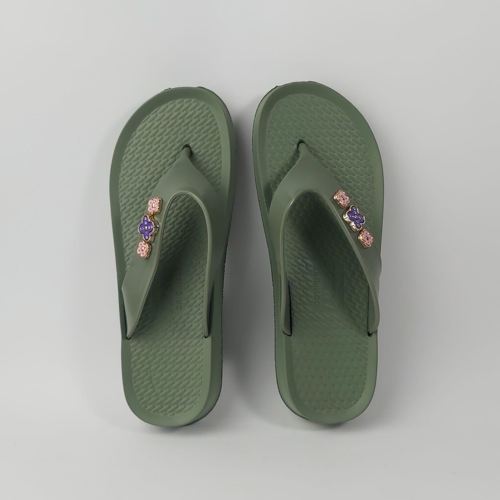 Sandal Jepit Wanita Dewasa / Sendal Jepit Rumah Irsoe 212 Bahan Karet Model Jepit Murah Nyaman Dipakai