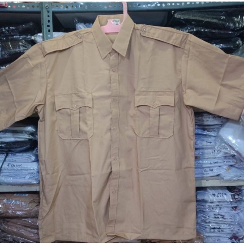 BAJU PRAMUKA PENGGALANG BIG SIZE / MERK MUSTAWAH / PRAMUKA LENGAN PENDEK BIG SIZE ( UK 19-24)