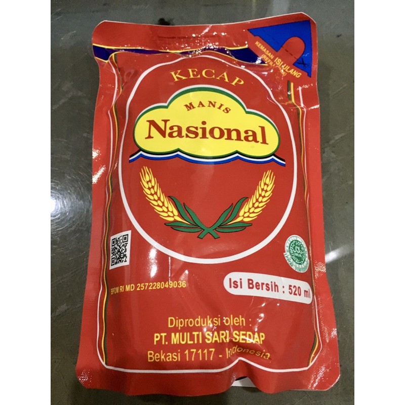 

kecap manis NASIONAL pouch 520 ML / DUS ( 12 pcs )