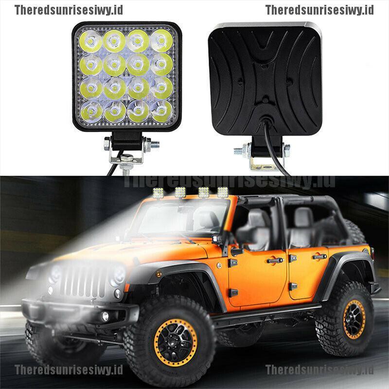 Xz Lampu Sorot 16 LED 48W 12V / 24V untuk Fog Lamp Mobil / ATV / Off-Road