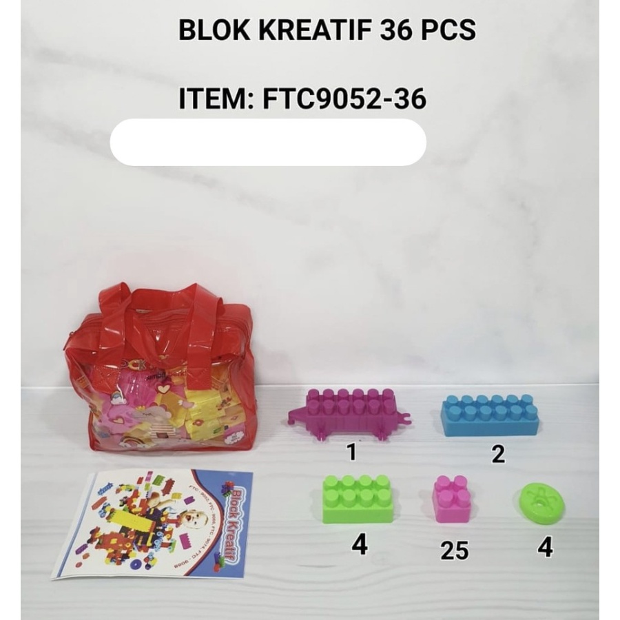 MAINAN LEGO BLOCK KREATIF ANAK ISI 36 PCS FTC9036