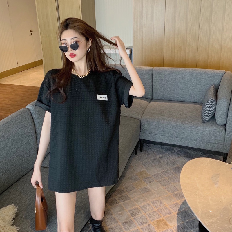 kaos lengan pendek putih atasan T-shirt oversize Korean style baju wanita