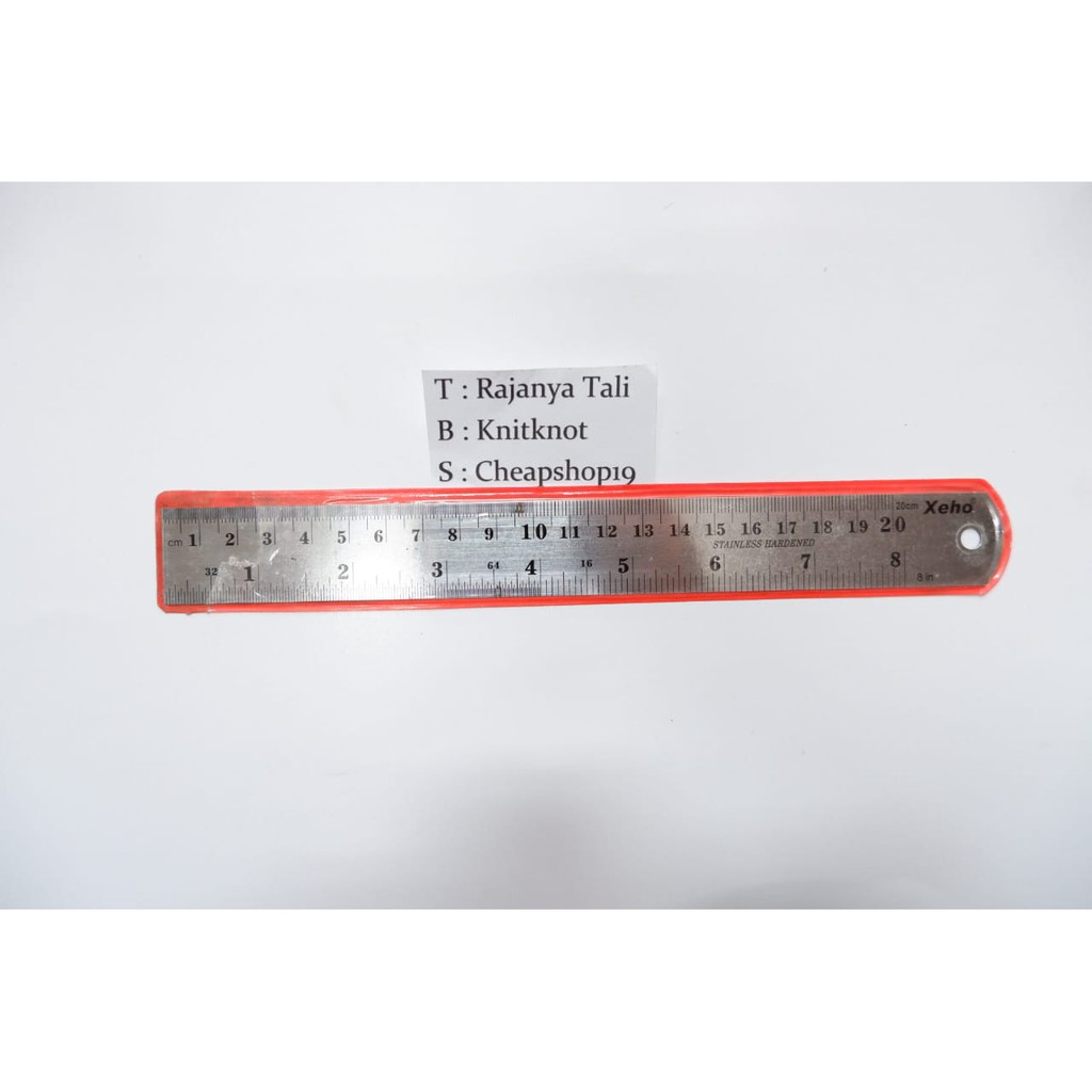 

PENGGARIS BESI 20CM STAINLESS STEEL RULER XEHO