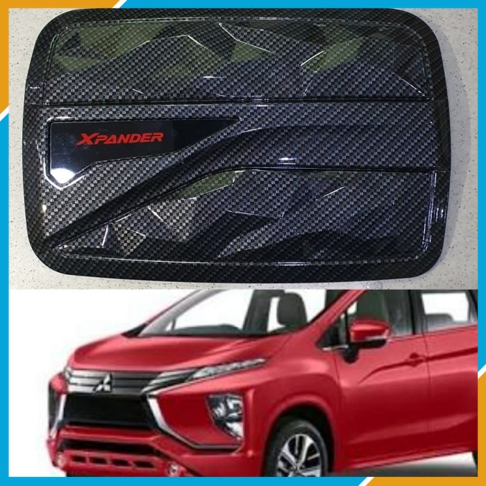VARIASI Tank cover TUTUP TANGKI BENSIN MOBIL MITSUBISHI XPANDER / XPANDER CROSS WARNA CARBON DIAMOND