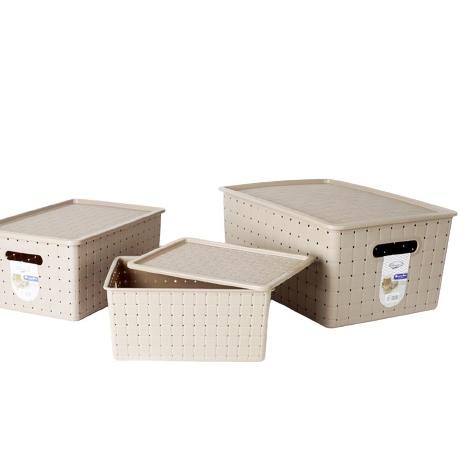 Hadir Promo KERANJANG JUMBO SERBAGUNA LUGANO + TUTUP HAWAII ( S, M, L) BOX KERANJANG MAKEUP MURAH