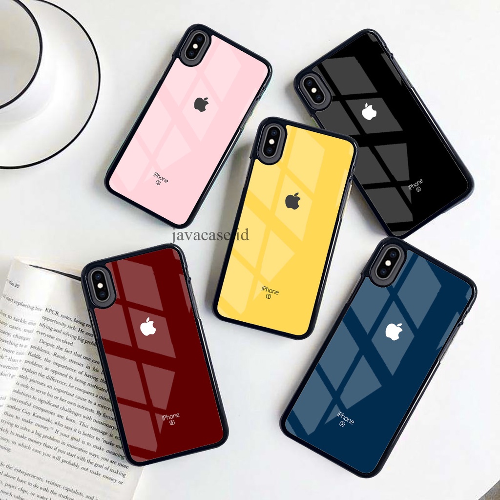 HARDCASE 2D GLOSSY CASING LOGO APEL IPHONE TERBARU CASE HP REALME NARZO 50i 50A C25 C21 C12 C21Y C2 
