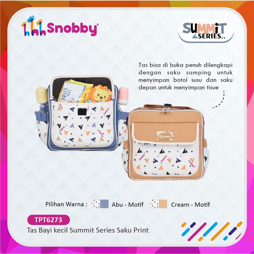 Snobby Tas Bayi Kecil Summit Series Saku Print - TPT6273