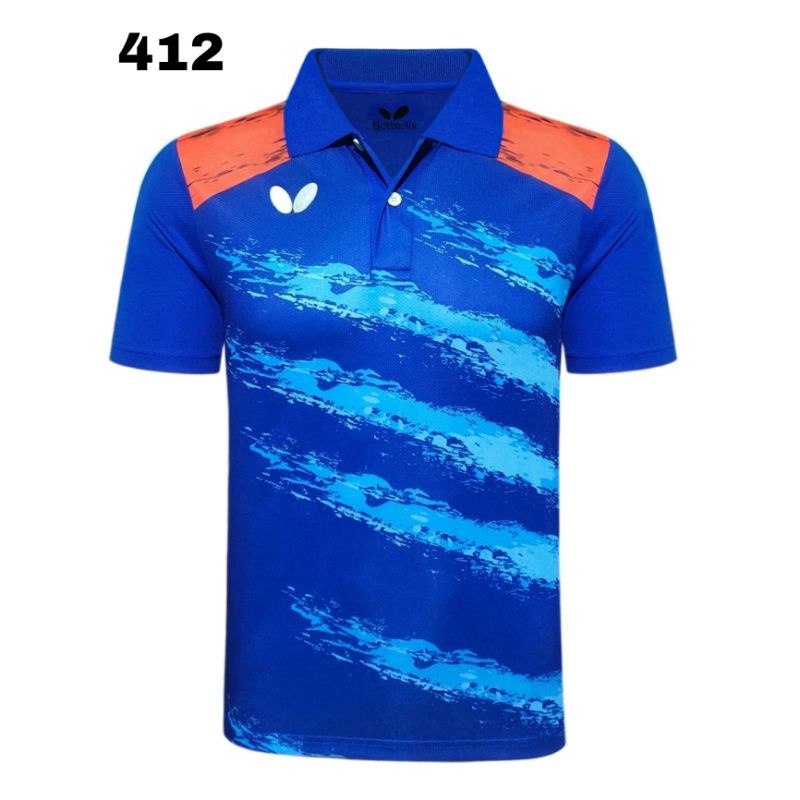 JERSEY BAJU KAOS OLAHRAGA TENIS MEJA PINGPONG BUTTERFLY IMPOR 412