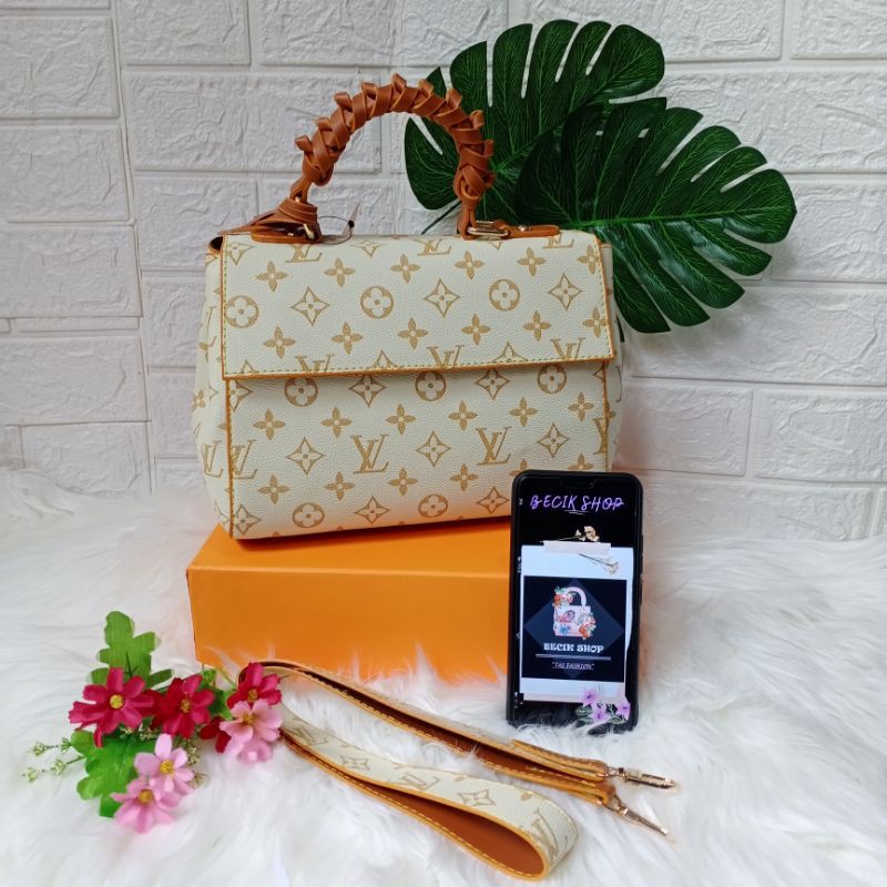 tas wanita selempang bag LV mono kecil best seller