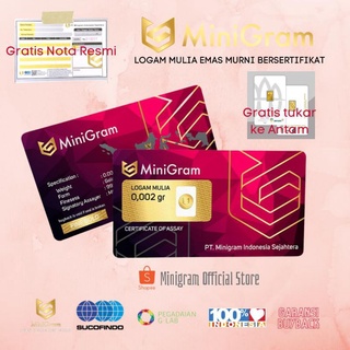 Image of Minigram Logam Mulia Emas Murni Asli Murah untuk Merchandise/Souvernir/Kado