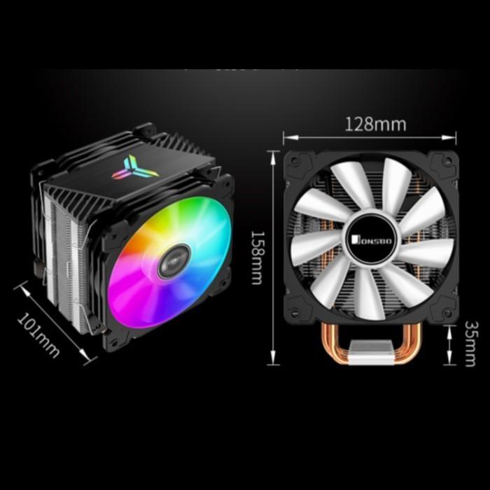 CPU Cooler JONSBO CR-1000 Plus RGB Cooling 12CM 2 Fan/ kipas procesor