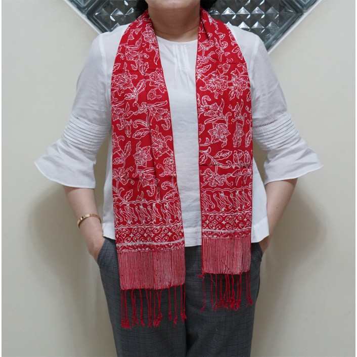 Scarf Syal Batik Katun Paris Halus