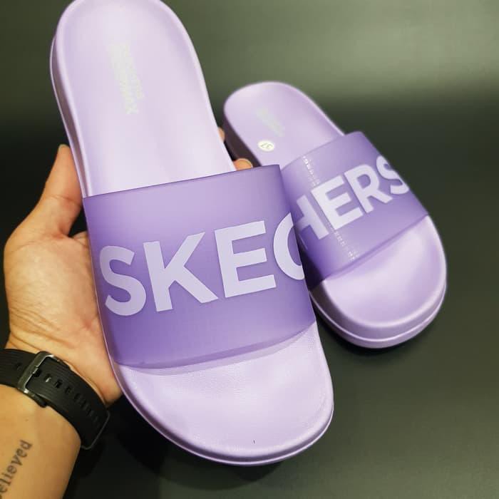 Sepatu Original Skechers Ultra Go Sandal - Purple / Sandal Wanita