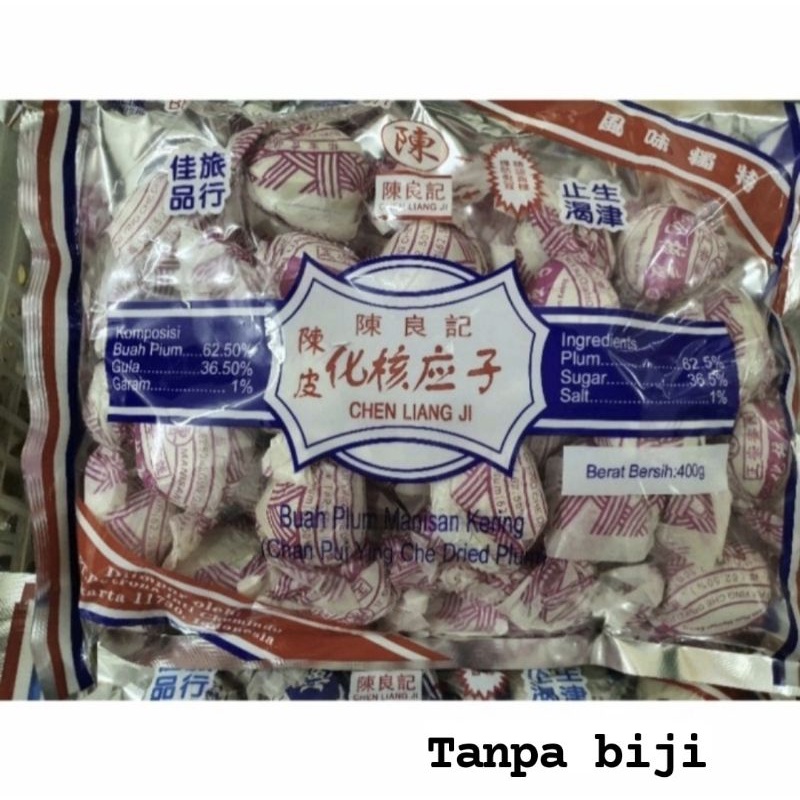 

manisan buah plum 400gr chen liang ji tanpa biji / snack makanan imlek