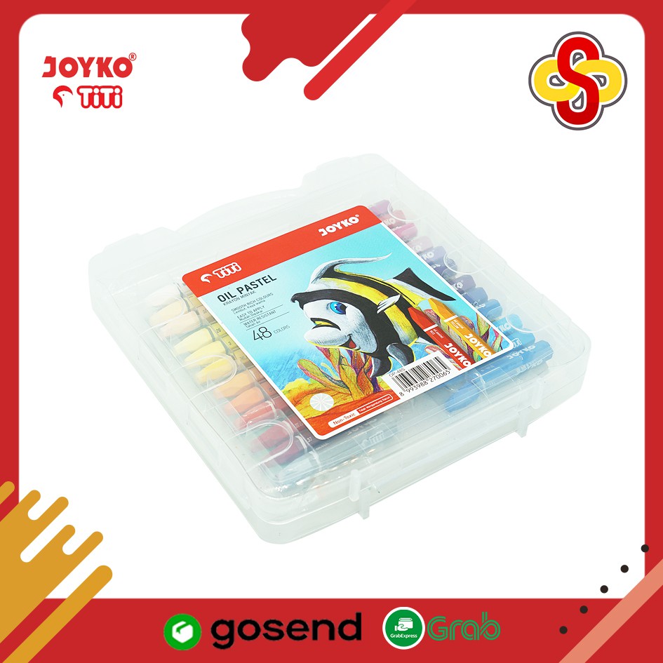 Crayon / Krayon Oil Pastel Joyko - 48 Warna