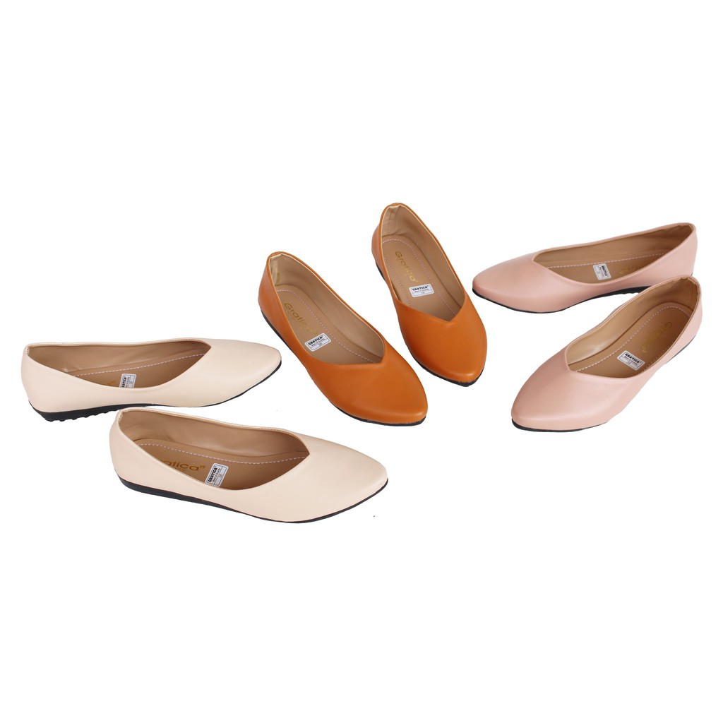 Sepatu Wanita Flat Shoes Lancip Gratica MI 06