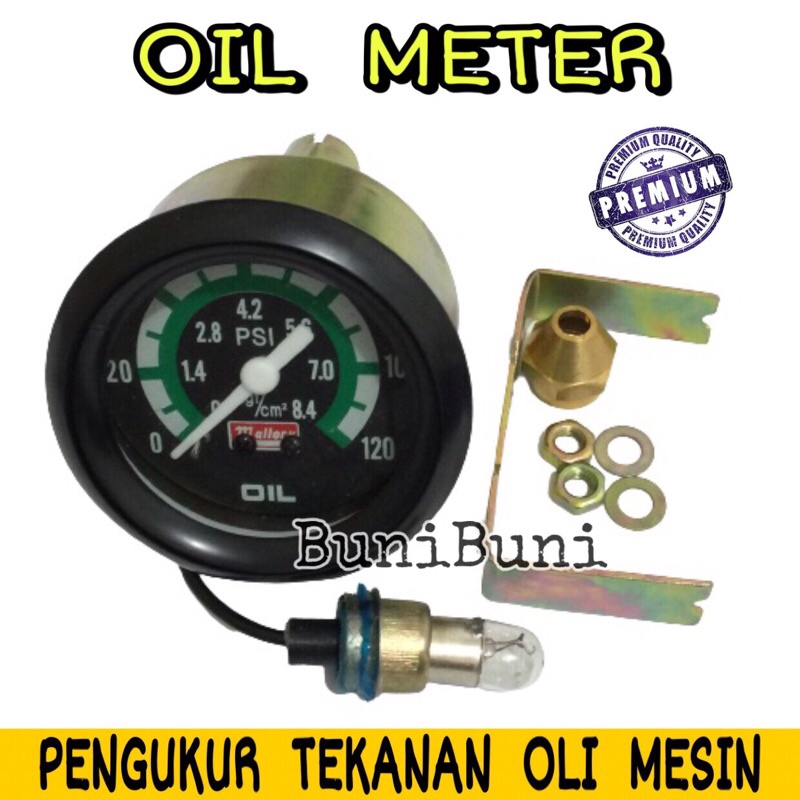 Ampere Oli / Oil Meter - Indikator Pengukur Tekanan Oli Mesin Mobil High Quality