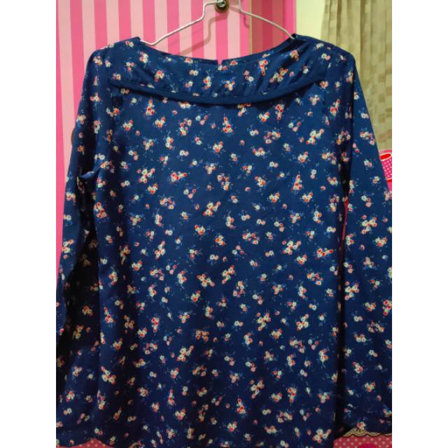 atasan blouse st.yves navy