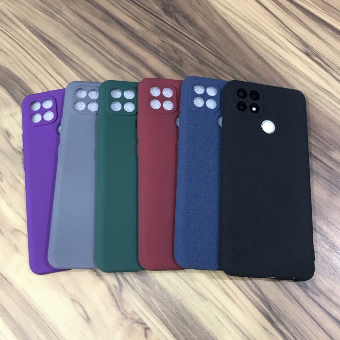 PREMIUM TPU SANDSTONE SOFT JELLY CASE CAMERA PROTECTOR OPPO A15 2020