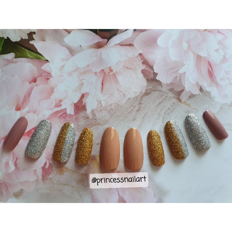 Nail art handmade by princess / Acrylic nail art marble / kuku palsu  /longnail art/ kuku pengantin
