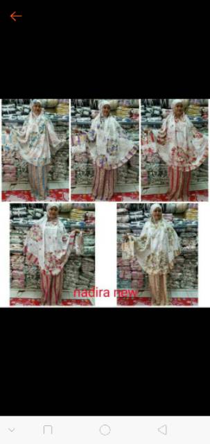 Mukena bali klasik belarose/bali Nadira/bali danira  almanda meyda katun rayon DEWASA