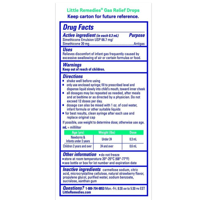 little remedies gripe water ingredients