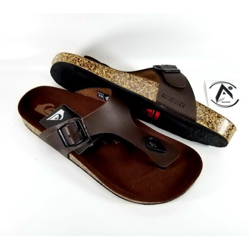 SANDAL PRIA PREMIUM 100% TERBARU BISA COD SANDAL SLIDE JEPIT PRIA QUICKSILVER BLACK PREMIUM SANDAL MURAH KUALITAS MEWAH