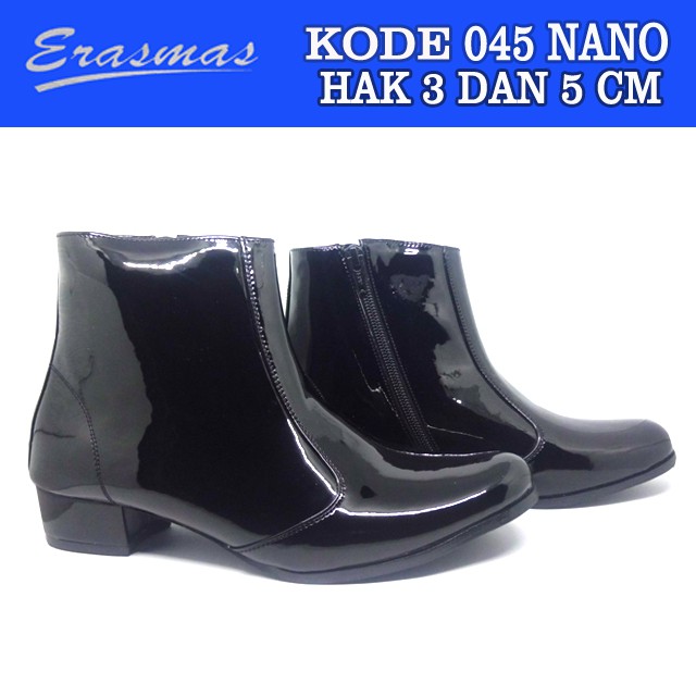 Sepatu Boot PDL Sus 045 Erasmas Resleting Bulat POLWAN Kowad DISHUB POL PP SIPIR Secwan Security