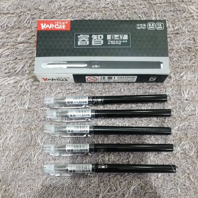 

Bolpen Gel Kapcat B47 isi 12pcs
