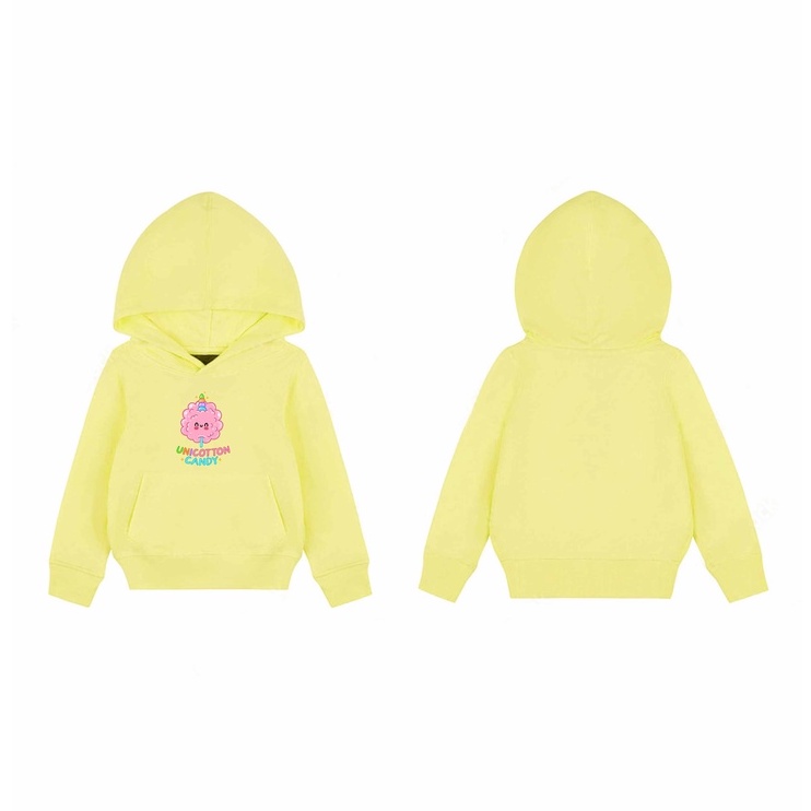 Sweater Unicorn Cutton Candy Sweater Hoodie Pakaian Fleece Anak