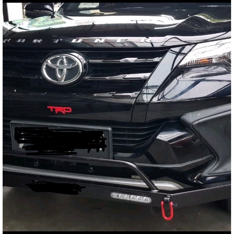 towing bemper besi pengaman depan mobil fortuner
