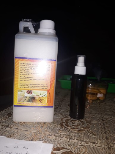 Pembasmi Kutu Kasur Tungau Anti Kutu Busuk Obat Kutu Gun Killer 1 Liter Free Botol 100ml