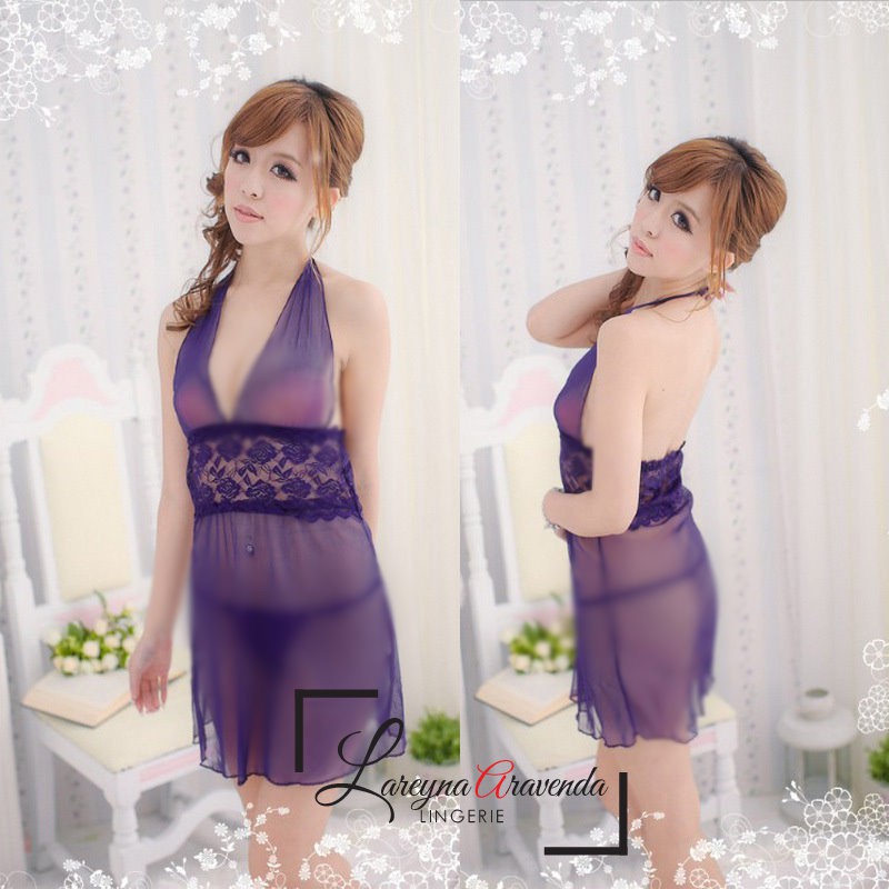 Set Lingerie Lingeria Sexy + G String Model Renda Tengah LG046