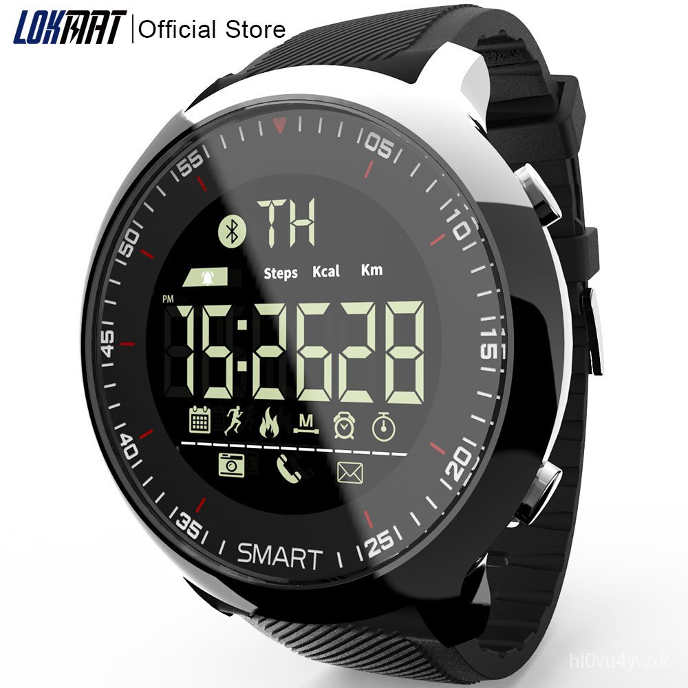 【Bersiaplah】LOKMAT Smart Watch Sport Waterproof pedometers Message Reminder Bluetooth Outdoor swimmi