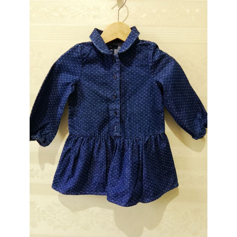Preloved Baby gap Baby Dress Denim Gaun Anak