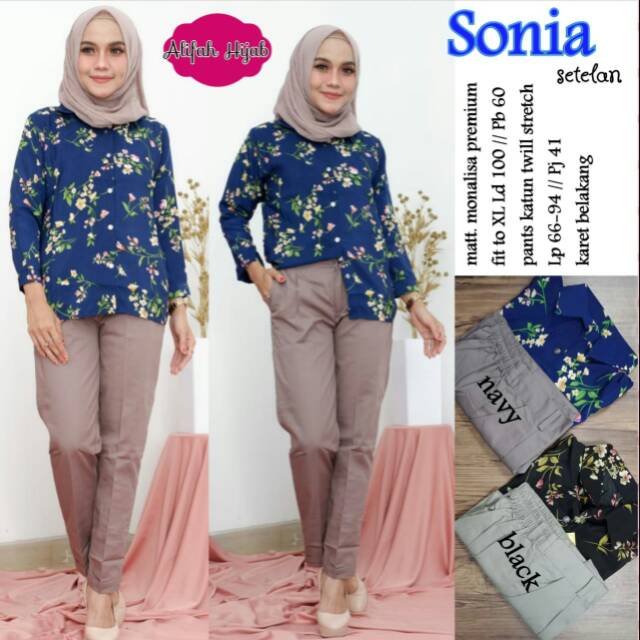Sonia setelan - 1 SET (baju+celana)