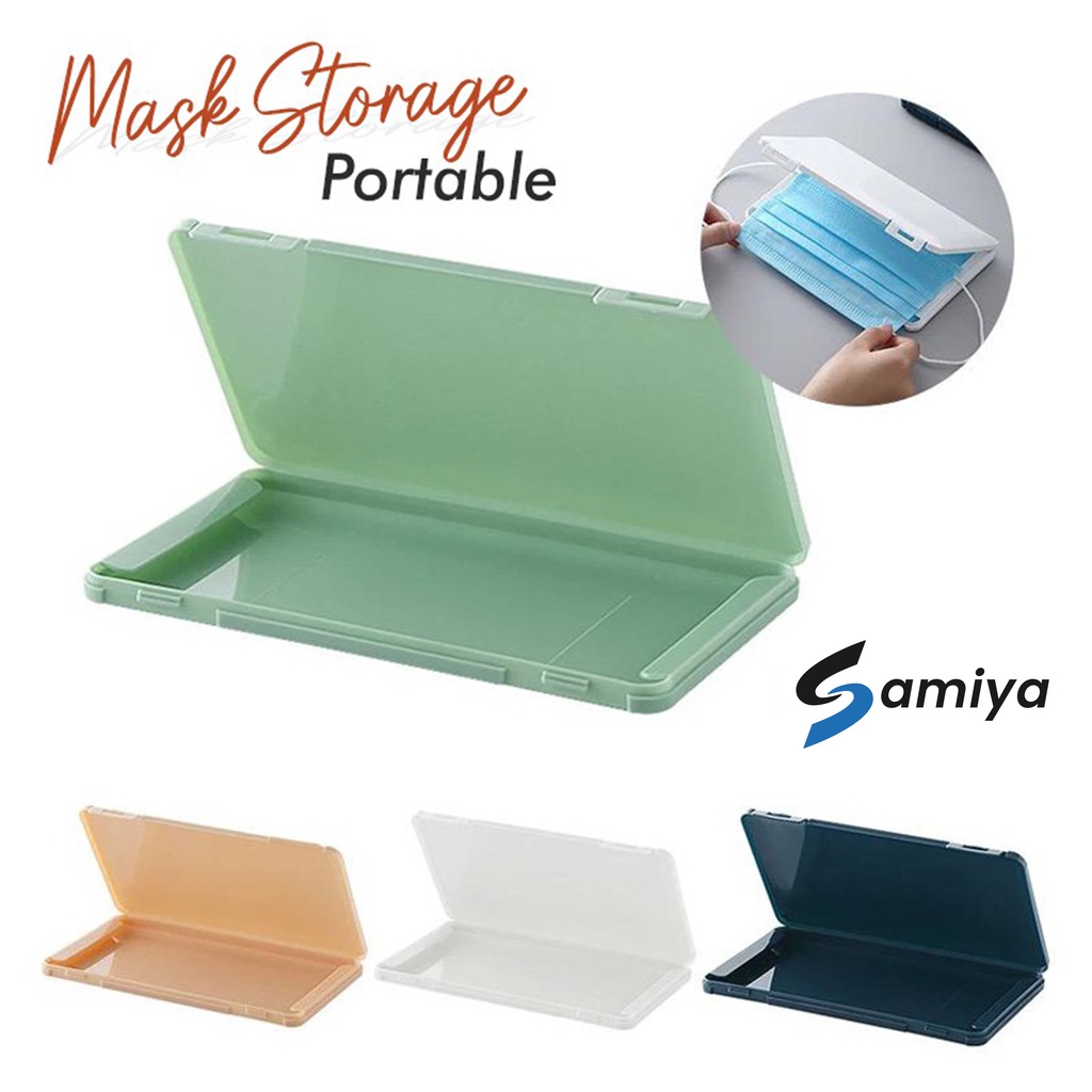 box portable tempat masker medis disposable / mask storage kotak box