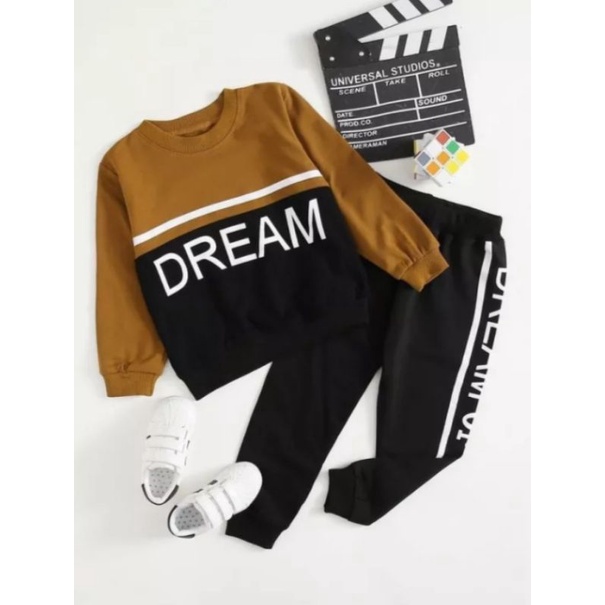 Setelan Sweater Musim Hujan Dream Anak Laki-laki Dan Perempuan 1-6 Tahun