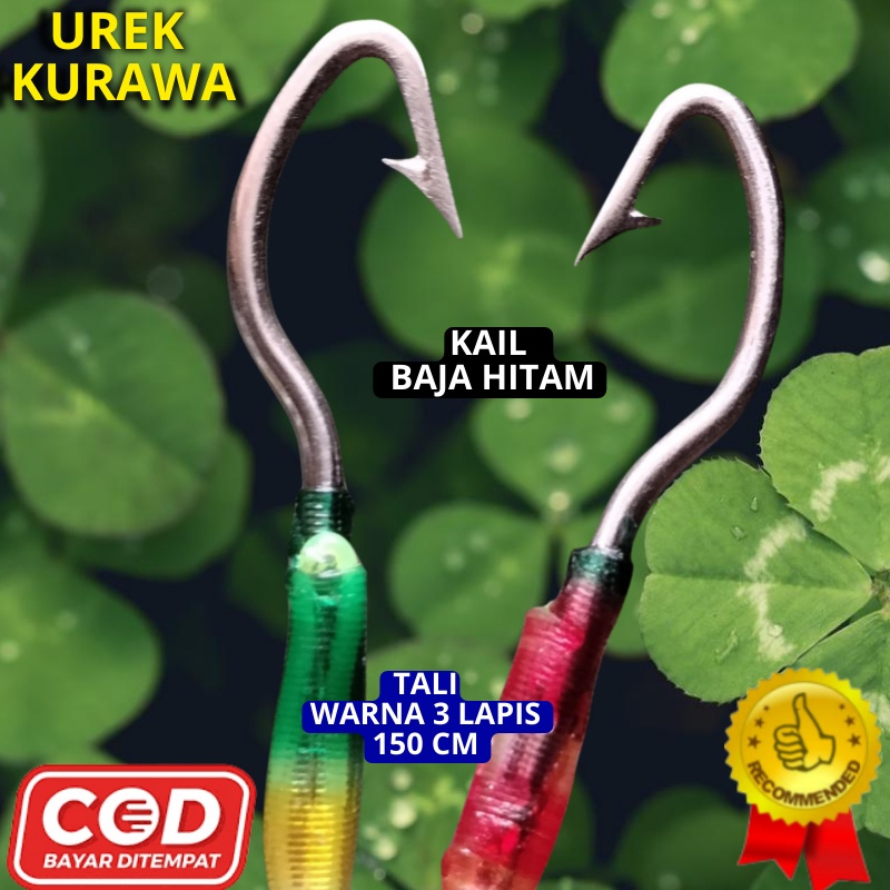 Pancing Belut Sawah Tali Warna 3 Lapis 150 CM Urek Belut  Model KURAWA Siap Pakai Ukuran (XS,S,M,L,X
