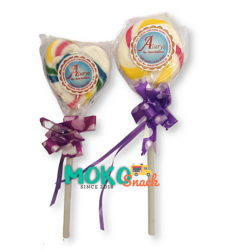 

Snack cemilan lolipop love / bulat