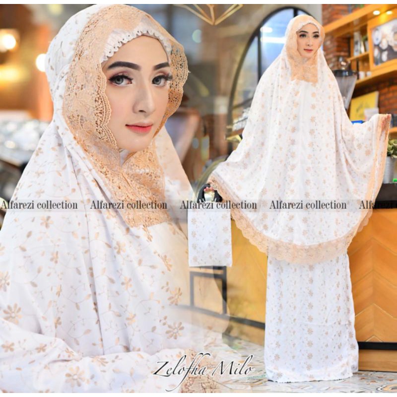 MUKENA ZELOFHA SUTRA PARIS ORIGINAL