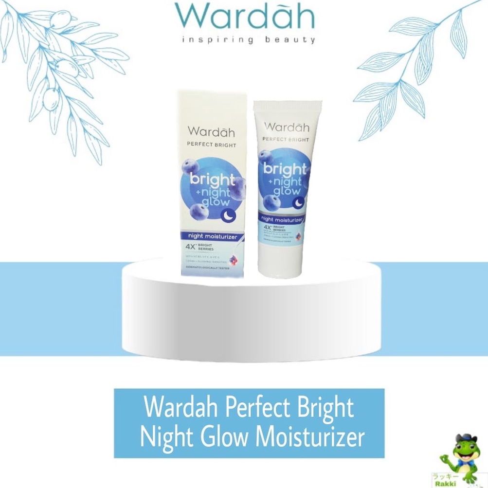 ❣️Rakkistore99❣️ Wardah Perfect Bright Bright+ Night Glow Night Moisturizer 20ml