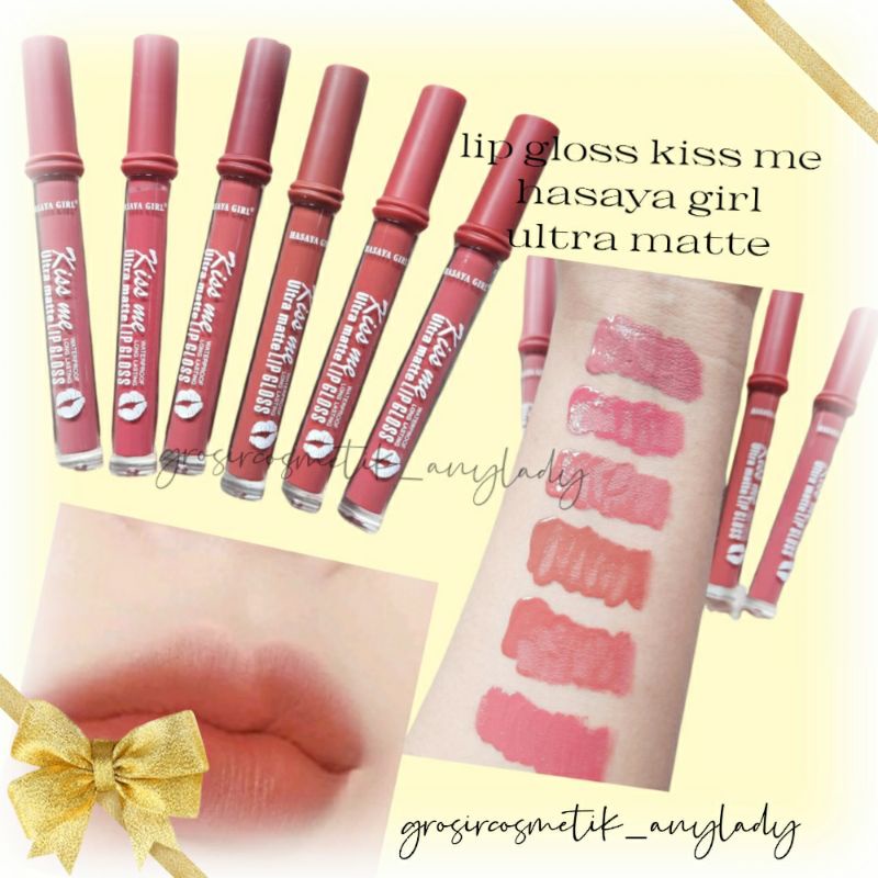 LIP GLOSS HASAYA GIRL NUDE JH-3759/LIPGLOSS KISS ME ULTRA MATTE LONGLASTING