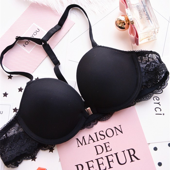 Set Bra Push Up Dengan Kawat Bawah Dan Bukaan Depan